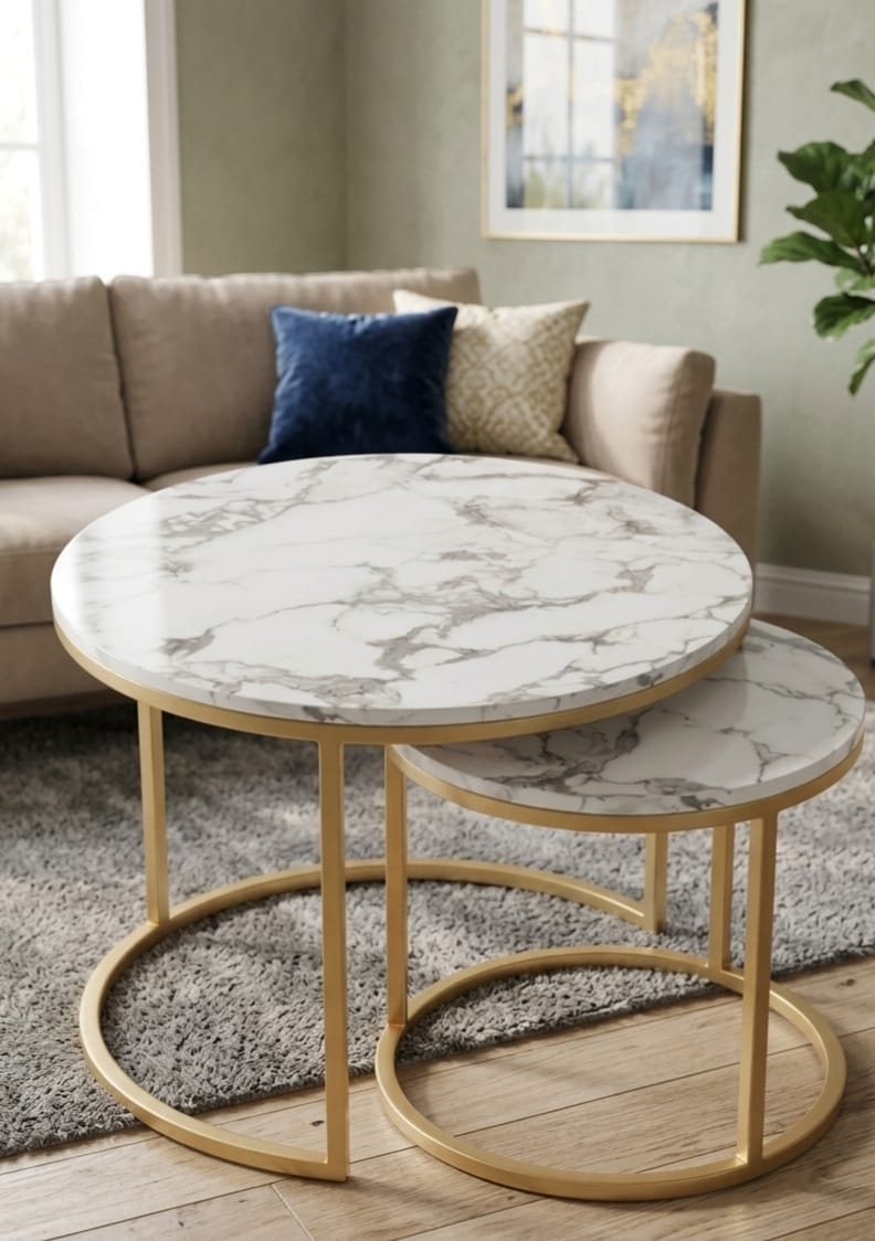 Round Nesting Tables — Set of 2 hover